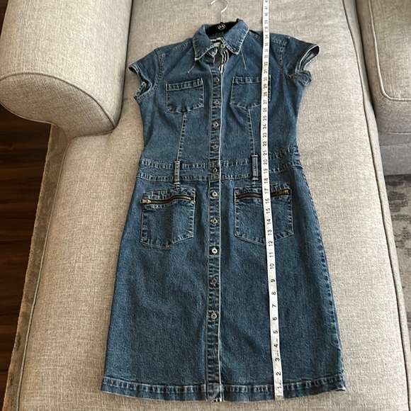 Vintage Tommy Hilfiger Y2K Denim Short Sleeve Dress - Picture 12 of 15